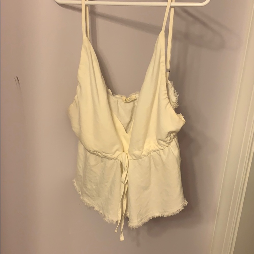 White Crop Tank
